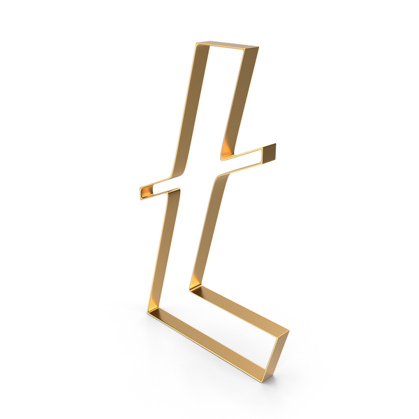 Symbols: Gold Litecoin Outline Symbol PNG & PSD Images Symbols: Gold Litecoin Outline Symbol PNG & PSD Images