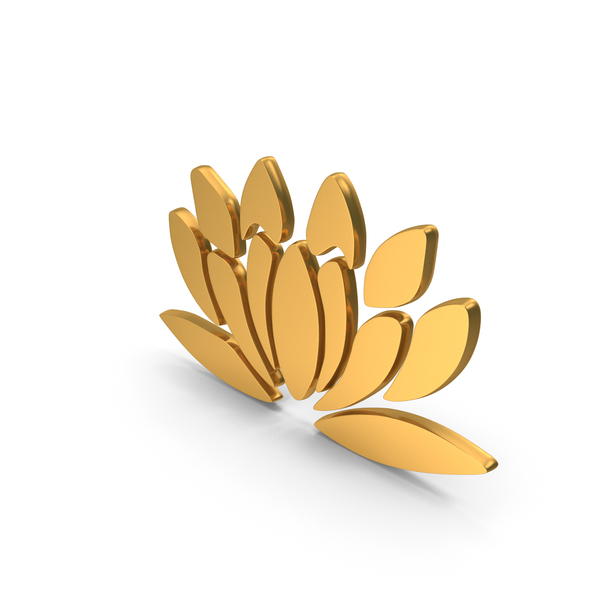 Symbols: Gold Lotus Symbol PNG & PSD Images