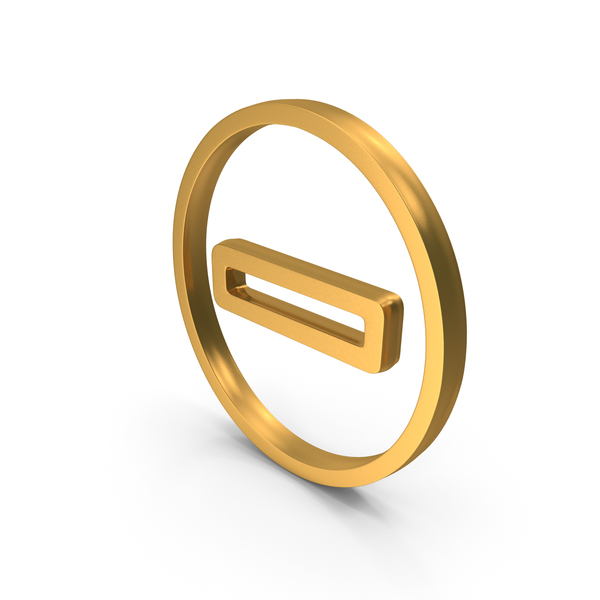 Gold Math Minus Circular Symbol PNG Images & PSDs for Download ...