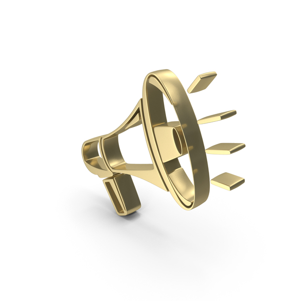 Symbols: Gold Megaphone Symbol PNG & PSD Images Symbols: Gold Megaphone Symbol PNG & PSD Images