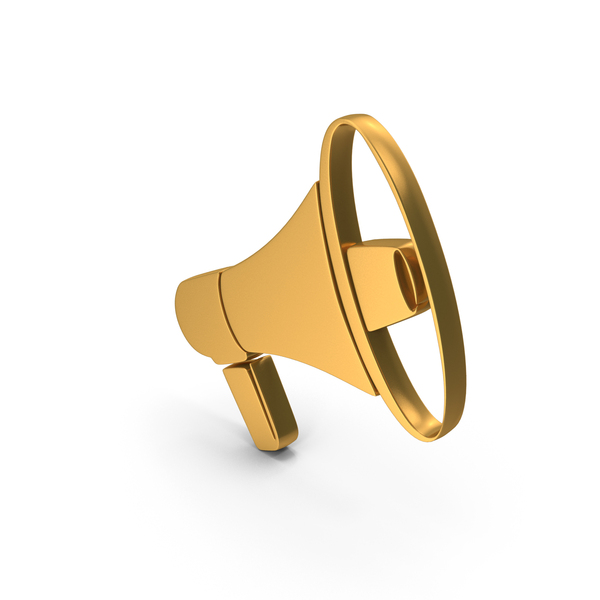 Symbols: Gold Megaphone Symbol PNG & PSD Images Symbols: Gold Megaphone Symbol PNG & PSD Images