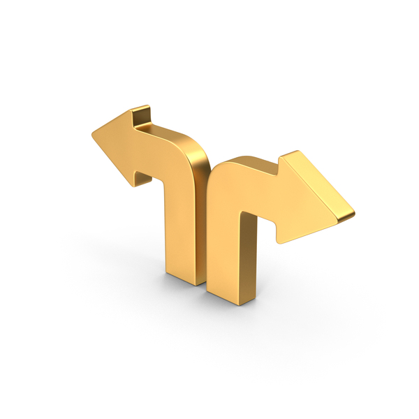 Directional Arrow: Gold Metal Arrows PNG & PSD Images Directional Arrow: Gold Metal Arrows PNG & PSD Images