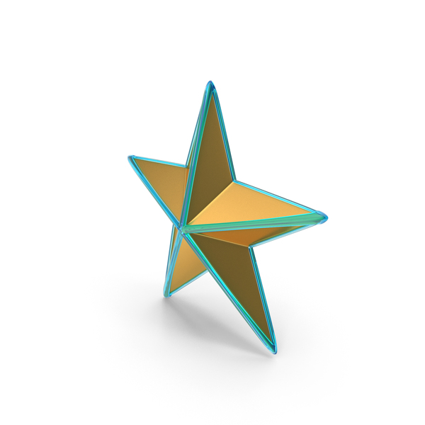 Gold Metallic Star With Blue Glass Frame PNG Images & PSDs for Download ...