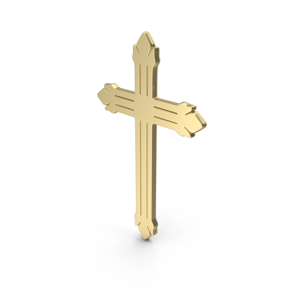 Gold Modern Cross Symbol PNG & PSD Images Gold Modern Cross Symbol PNG & PSD Images
