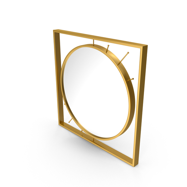 Gold Modern Mirror PNG & PSD Images