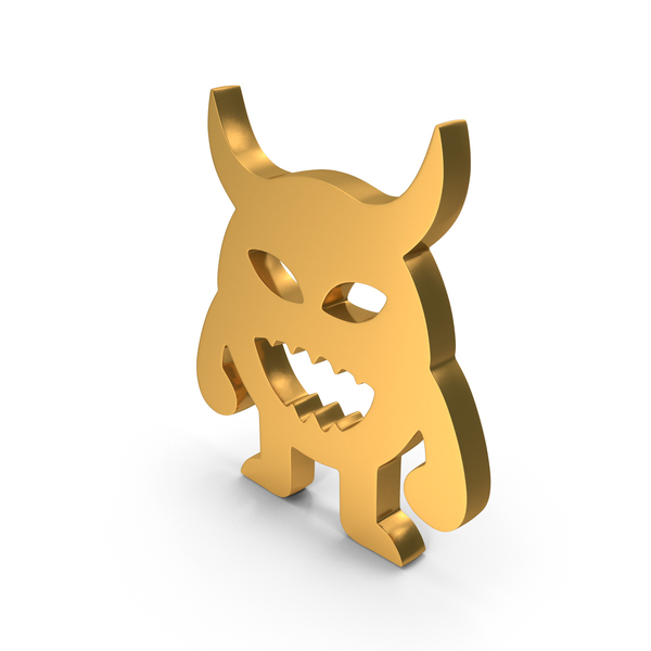 Symbols: Gold Monster Icon PNG & PSD Images Symbols: Gold Monster Icon PNG & PSD Images