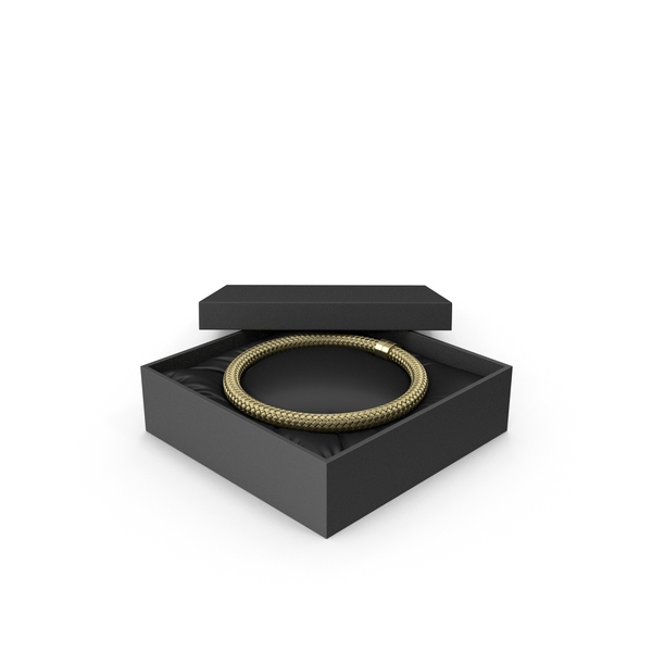 Gold Necklace in a Black Gift Box PNG & PSD Images Gold Necklace in a Black Gift Box PNG & PSD Images