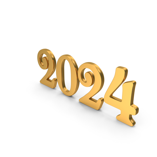 Gold New Year 2024 Icon PNG Images & PSDs for Download | PixelSquid ...