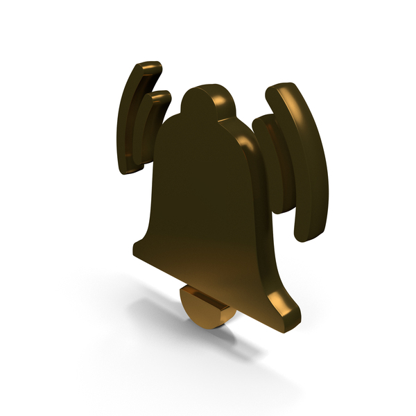 Symbols: Gold Notification Bell Ring Symbol PNG & PSD Images