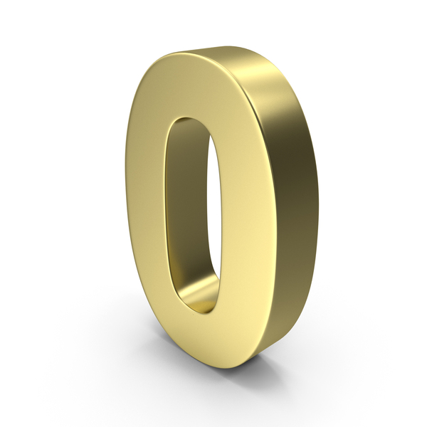 Gold Number 0 PNG & PSD Images Gold Number 0 PNG & PSD Images
