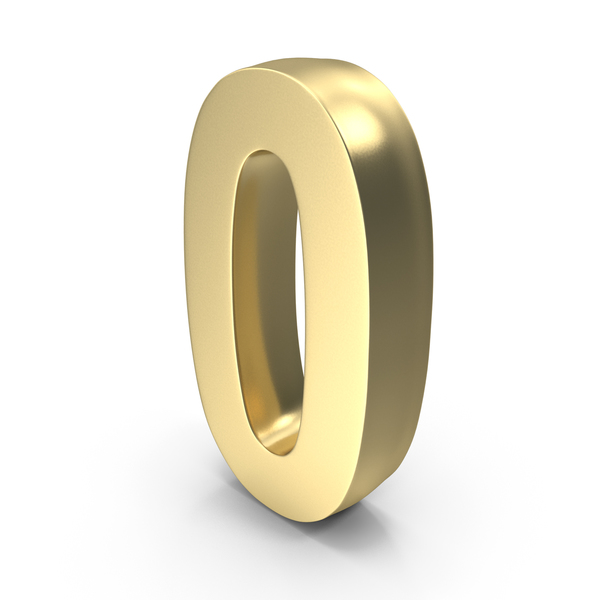 Gold Number 0 PNG & PSD Images Gold Number 0 PNG & PSD Images