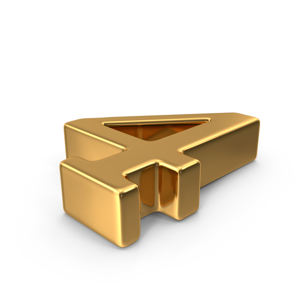 Gold Number 4 PNG & PSD Images Gold Number 4 PNG & PSD Images