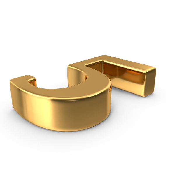 Gold Number 5 Object Gold Number 5 Object