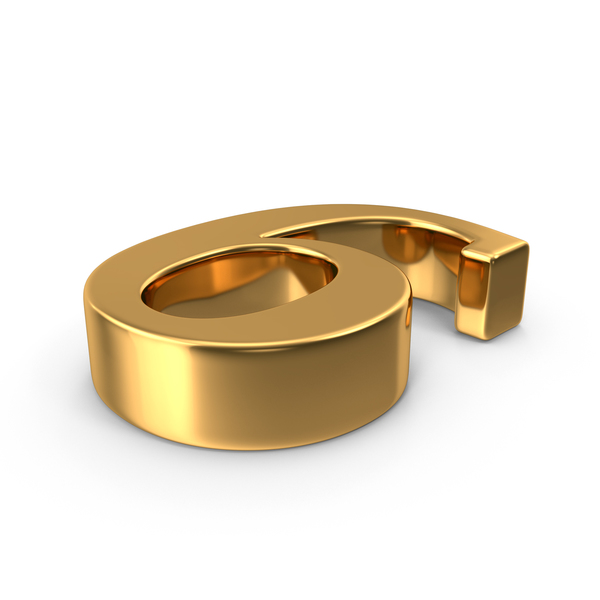 Gold Number 6 PNG & PSD Images Gold Number 6 PNG & PSD Images