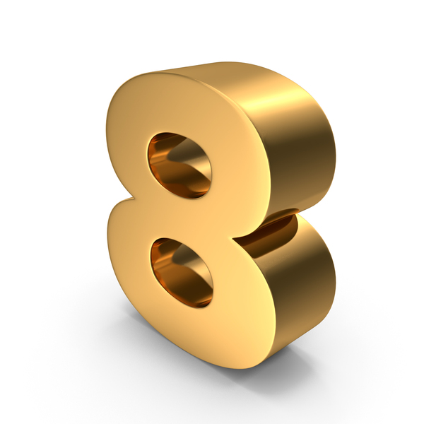 Gold Number 8 PNG & PSD Images Gold Number 8 PNG & PSD Images