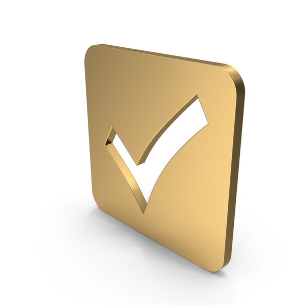 Gold Okay Icon PNG Images & PSDs for Download | PixelSquid - S11897910A