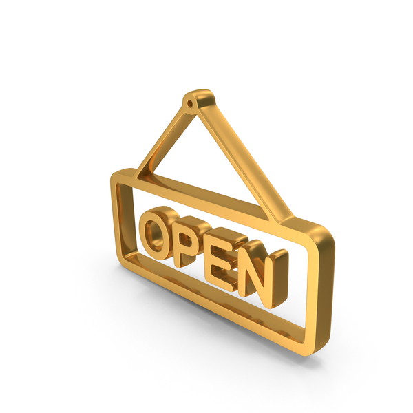 Symbols: Gold Open Board Icon PNG & PSD Images