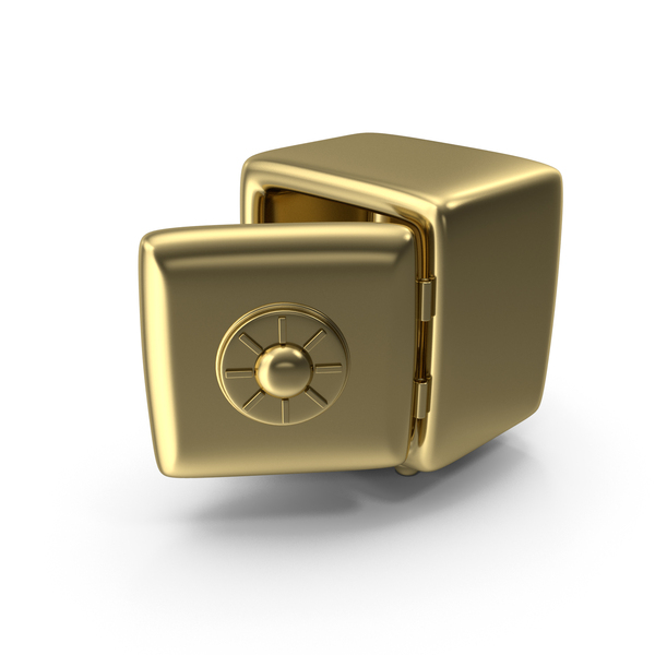 Symbols: Gold Open Safe Icon PNG & PSD Images