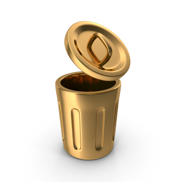 Logo: Gold Open Trash Can Icon PNG & PSD Images Logo: Gold Open Trash Can Icon PNG & PSD Images
