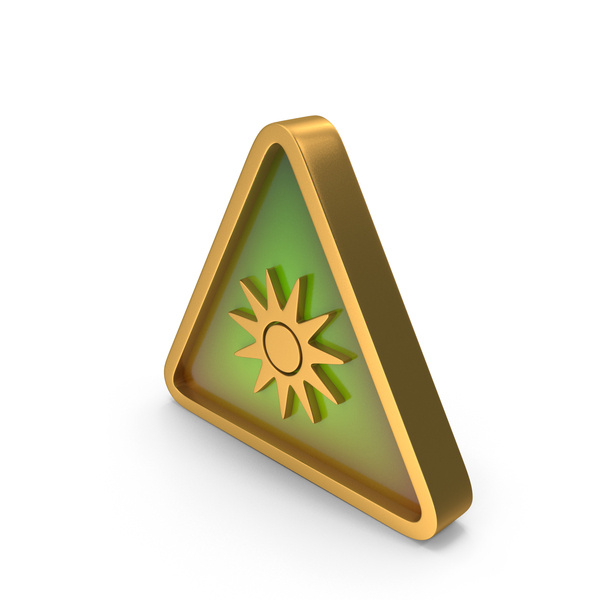 Symbols: Gold Optical Radiation Triangular Sign PNG & PSD Images Symbols: Gold Optical Radiation Triangular Sign PNG & PSD Images