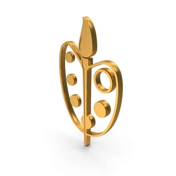 Symbols: Gold Paint Brush Symbol PNG & PSD Images Symbols: Gold Paint Brush Symbol PNG & PSD Images