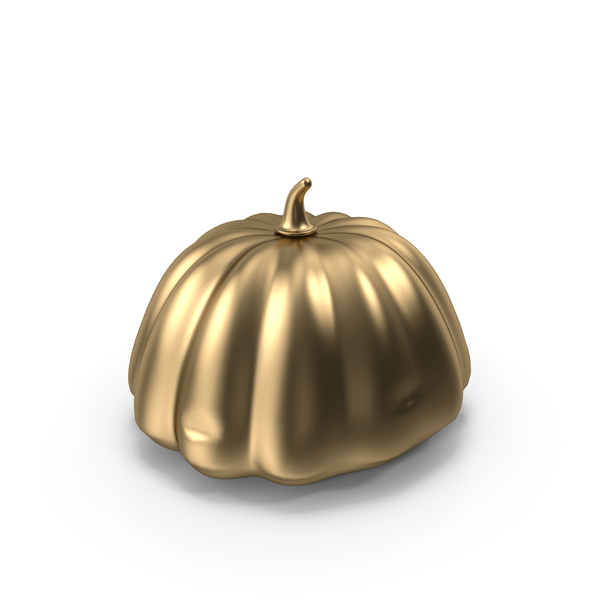 Gold Painted Pumpkin PNG & PSD Images Gold Painted Pumpkin PNG & PSD Images