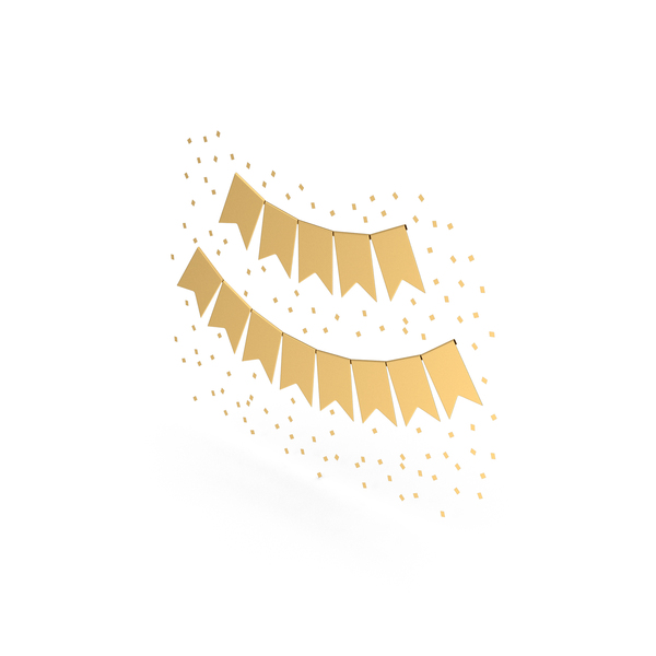 Gold Party Banner PNG Images & PSDs for Download | PixelSquid - S122597391