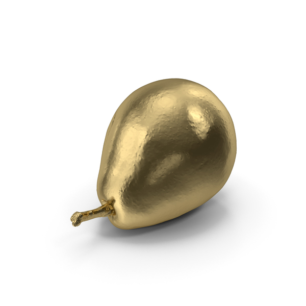 Gold Pear PNG & PSD Images Gold Pear PNG & PSD Images