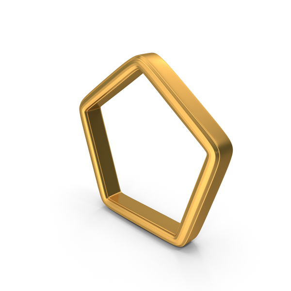 Symbols: Gold Pentagonal Frame PNG & PSD Images Symbols: Gold Pentagonal Frame PNG & PSD Images