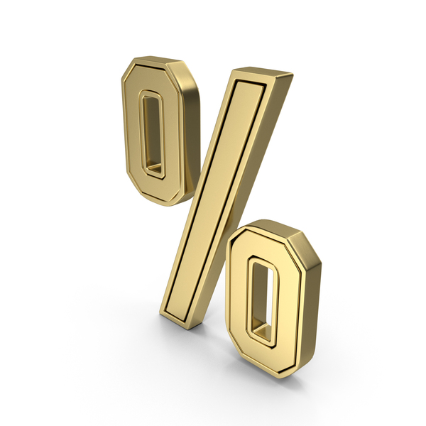 Gold Percentage Symbol PNG Images & PSDs for Download | PixelSquid ...
