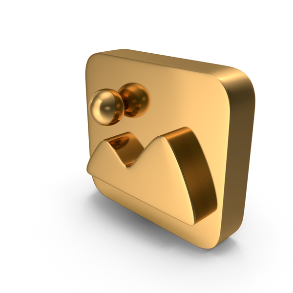 Symbols: Gold Picture Icon PNG & PSD Images