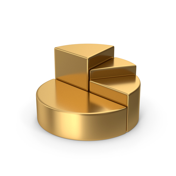 Gold Pie Chart PNG & PSD Images