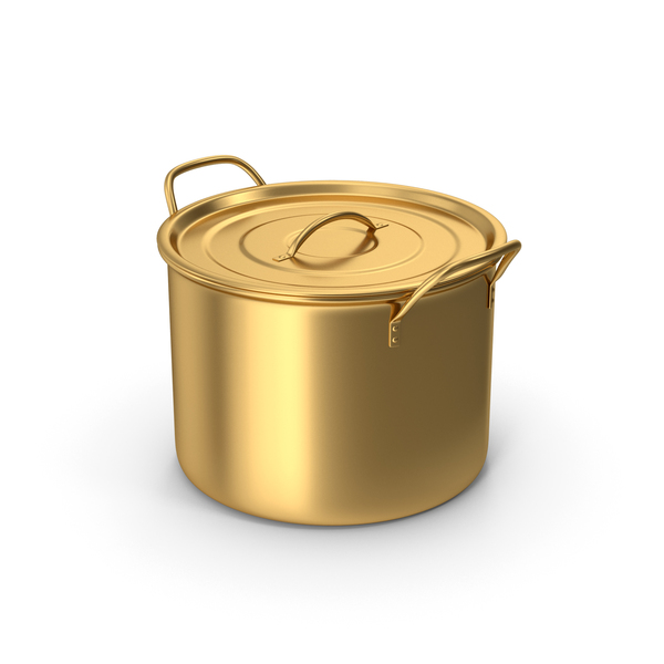 (Cookware): Gold Pot PNG & PSD Images (Cookware): Gold Pot PNG & PSD Images