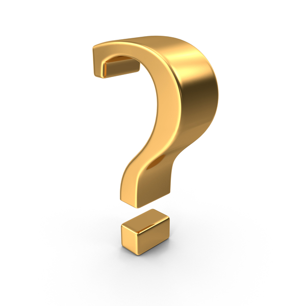 Gold Question Mark Symbol PNG Images & PSDs for Download | PixelSquid ...