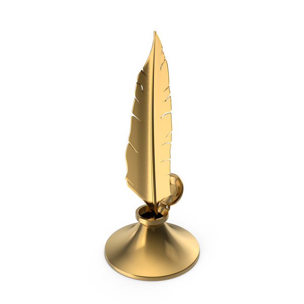 Gold Quill PNG & PSD Images