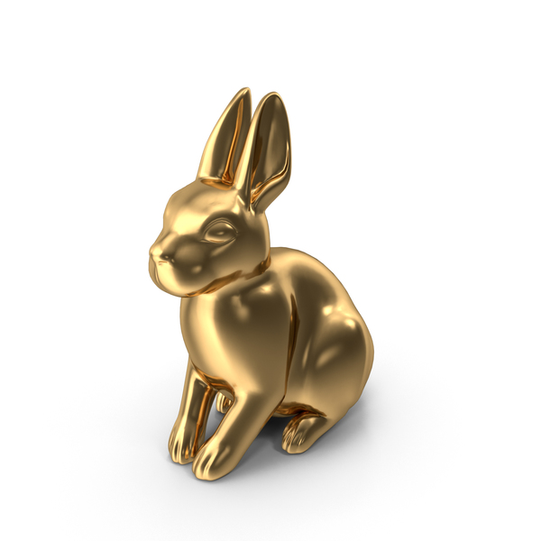 Gold Rabbit Figurine PNG & PSD Images Gold Rabbit Figurine PNG & PSD Images