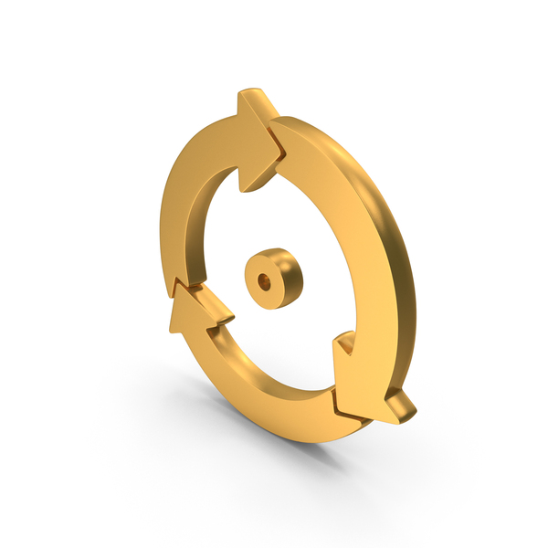 Symbols: Gold Refresh Circle With Three Step Cycle Arrows Icon PNG & PSD Images Symbols: Gold Refresh Circle With Three Step Cycle Arrows Icon PNG & PSD Images