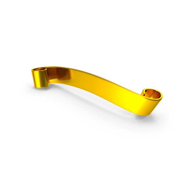 Gold Ribbon PNG & PSD Images