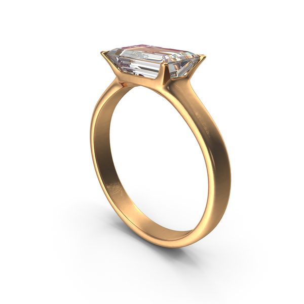 Gold Ring with Large rectangle Diamond PNG & PSD Images Gold Ring with Large rectangle Diamond PNG & PSD Images