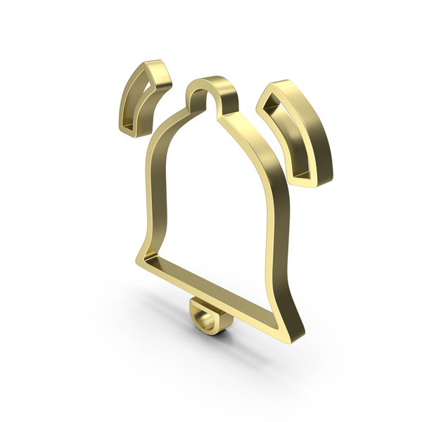 Symbols: Gold Ringing Bell Symbol PNG & PSD Images
