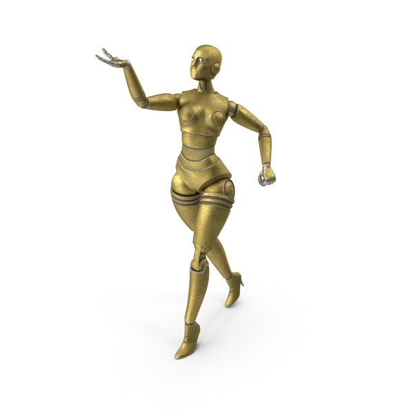 Gold Robot Woman PNG & PSD Images Gold Robot Woman PNG & PSD Images