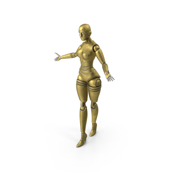 Gold Robot Woman PNG & PSD Images Gold Robot Woman PNG & PSD Images