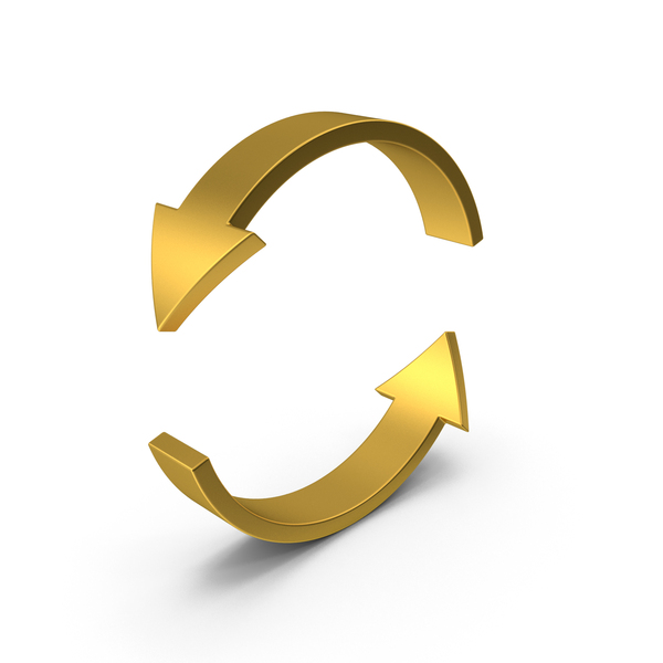 Directional Arrow: Gold Rotation Arrows PNG & PSD Images Directional Arrow: Gold Rotation Arrows PNG & PSD Images