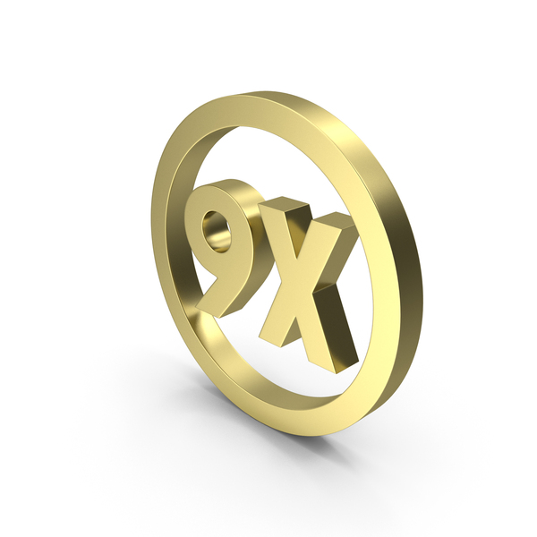 Symbols: Gold Round 9X Symbol PNG & PSD Images Symbols: Gold Round 9X Symbol PNG & PSD Images