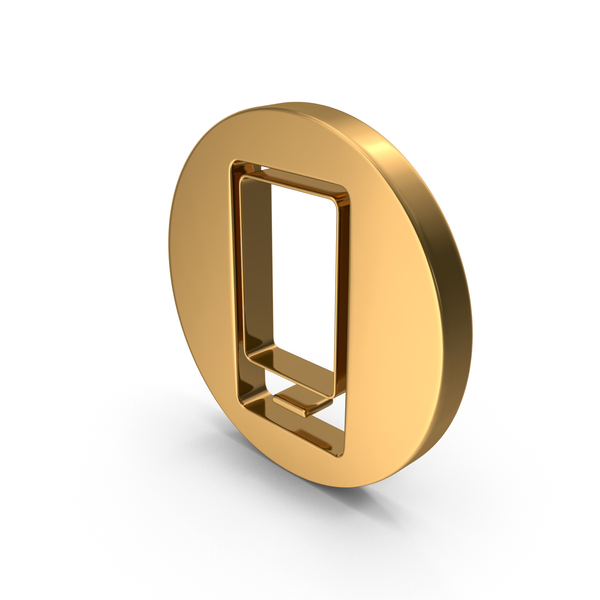 Symbols: Gold Round Cell Phone Icon PNG & PSD Images Symbols: Gold Round Cell Phone Icon PNG & PSD Images