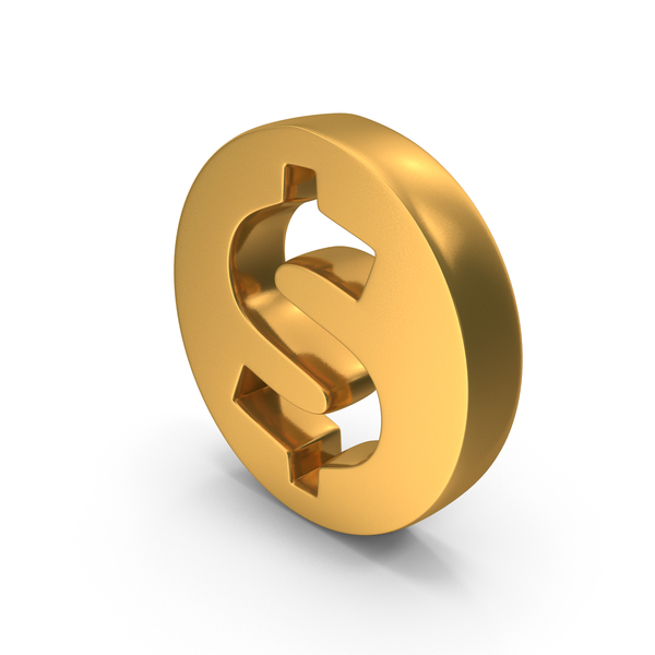 Gold Round Dollar Money Symbol PNG Images & PSDs for Download ...