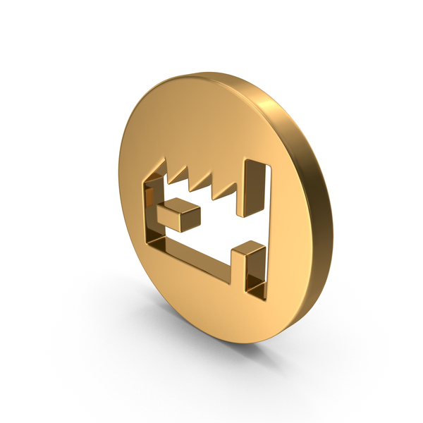 Gold Round Factory Icon PNG Images & PSDs for Download | PixelSquid ...