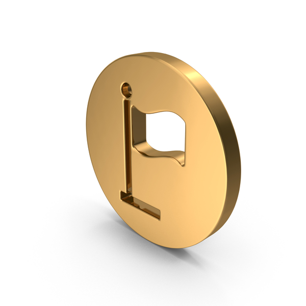 Symbols: Gold Round Flag Icon PNG & PSD Images Symbols: Gold Round Flag Icon PNG & PSD Images