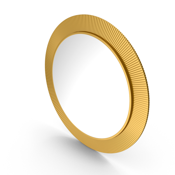 Gold Round Mirror PNG & PSD Images