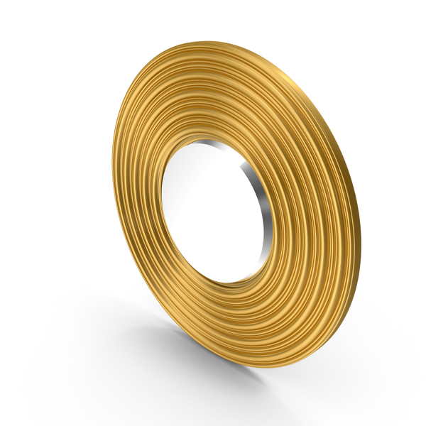 Gold Round Mirror PNG & PSD Images